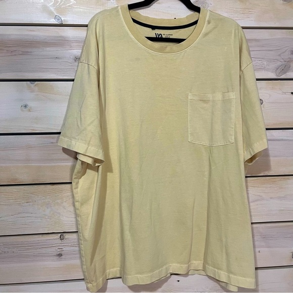 VRST Y2K 90s Yellow Pocket Tee - Mens 2XL - Picture 1 of 6